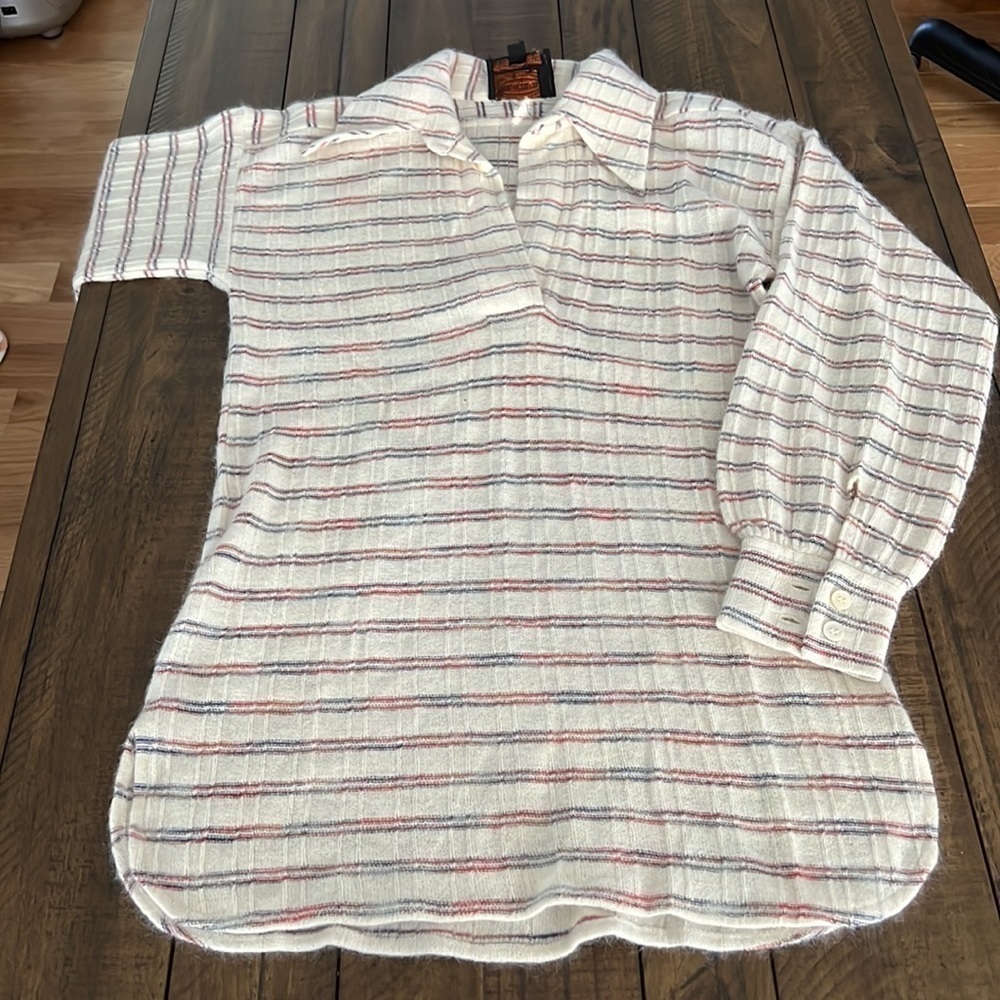 Claudine Vintage Lambswool Blend Sweater Design in France Size S